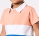 Boys' Tri-Color Block Rugby Polo Shirt