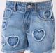 Girl  Self Design Shorts mid blue
