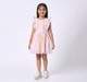 Girls striped short sleeves dress Multicolor