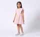 Girls striped short sleeves dress Multicolor