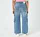 Girl  Washed Jeans blue