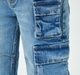 Girl  Washed Jeans blue