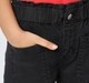Girl  Washed Jeans black