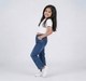 Girl  Washed Jeans blue
