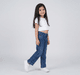 Girl  Washed Jeans blue