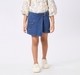 Girl  Washed Skorts blue