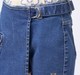 Girl  Washed Skorts blue