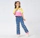 Girl  Printed Jeans blue