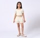 Girl  Embroidered Clothing Sets off-white