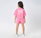 Girl  Solid Clothing Sets pink