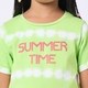 Girl  Printed Clothing Sets green
