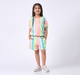 Girl  Striped Clothing Sets multicolour