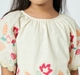 Girl  Embroidered Clothing Sets off-white