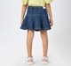 Girl  Washed Skirt blue