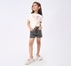 Girl  Washed Shorts grey