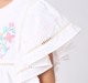 Girl  Embroidered Tops white