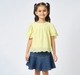 Girl  Embroidered Tops yellow