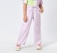 Girl  Solid Trousers & Pants lilac
