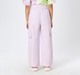 Girl  Solid Trousers & Pants lilac