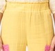 Girl  Solid Trousers & Pants yellow