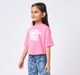 Girl  Printed T-Shirt pink