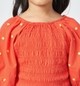 Girl  Embroidered T-Shirt red