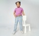 Girl  Embroidered T-Shirt purple