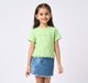 Girl  Embroidered T-Shirt green