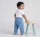 Infant Boys Light Wash Patchwork Denim Jeans