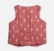 Infant Boys Printed Shirt, Shorts & Waist Coat With Bow Partywear Set
