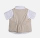 Infant Boys Shirt, Shorts & Waist Coat With Bow Partywear Set