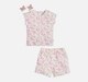 infant girls top & bottom set white