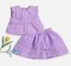 Infant Girls Top & Skirt Clothing Sets Purple