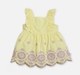 Infant Girls Embroidered Dress Yellow