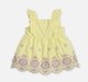 Infant Girls Embroidered Dress Yellow