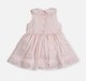 Infant Girls Floral Dress With Bloomer Pink