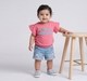 Infant Girls Pink "Collect Memories" Ruffle Sleeve T-Shirt