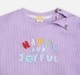infant unisex top & bottom set purple