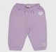 Infant Unisex Pastel Striped & Lilac Purple Joggers – Pack of 2