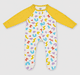 Unisex Baby Long-Sleeve Full-Length Footed Sleepsuit Pack (2-Piece) – Sky Blue & Yellow Geometric Print Mix