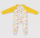 Unisex Baby Long-Sleeve Full-Length Footed Sleepsuit Pack (2-Piece) – Sky Blue & Yellow Geometric Print Mix