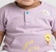 Infant Unisex Lilac "Super Star" Henley T-Shirt with Textured Pocket