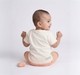 Infant Unisex Cream "Happy Together" Shape Character T-Shirt