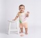 Infant Unisex Cream "Happy Together" Shape Character T-Shirt