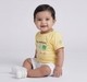 Infant Unisex Yellow "Tiny Emotions" Shape Graphic T-Shirt