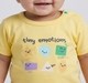 Infant Unisex Yellow "Tiny Emotions" Shape Graphic T-Shirt