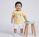 Infant Unisex Yellow "Tiny Emotions" Shape Graphic T-Shirt