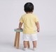 Infant Unisex Yellow "Tiny Emotions" Shape Graphic T-Shirt