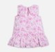 Infant Girls Printed Dress with Bloomer Multicolor