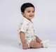 Toddler Boy's Tropical Beach Print Button-Down Shirt and Shorts Set